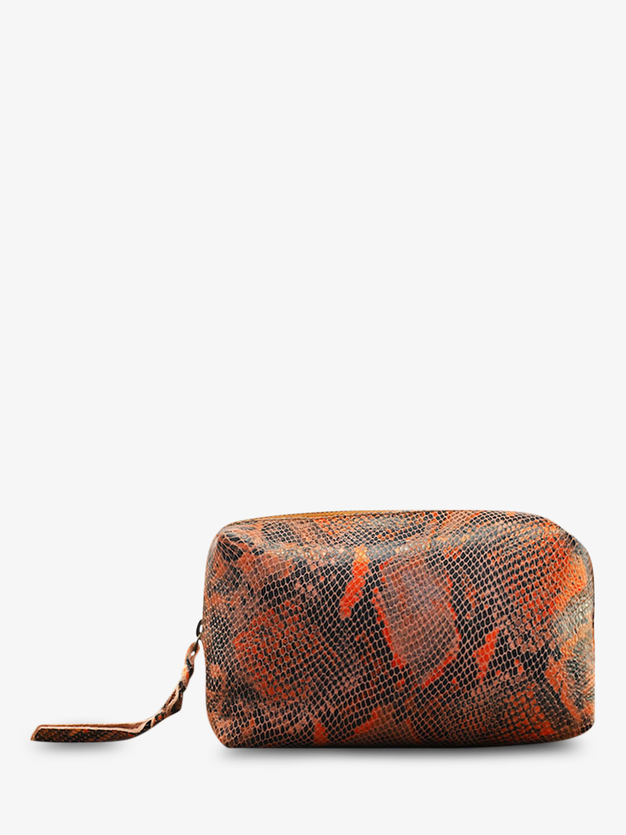 toiletry bag for women Pink Adele Python Pink PAUL MARIUS