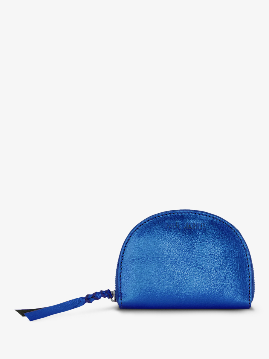 Blue Leather Wallet for Women LePortefeuille Manon Electric Blue PAUL MARIUS