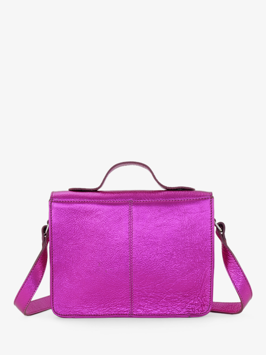Pink Leather Cross body Bag for Women Mademoiselle George