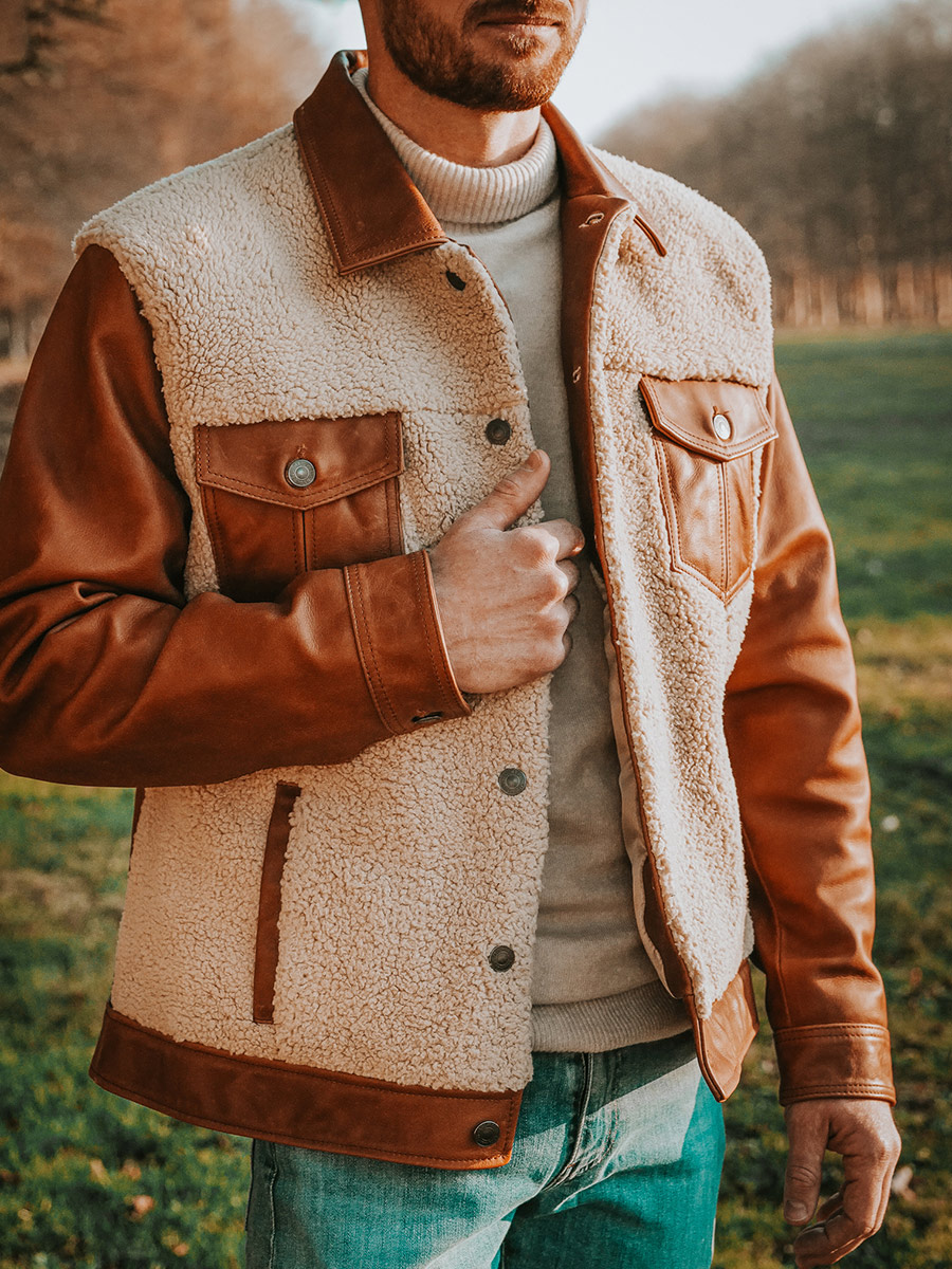 Wish blouson cuir homme online
