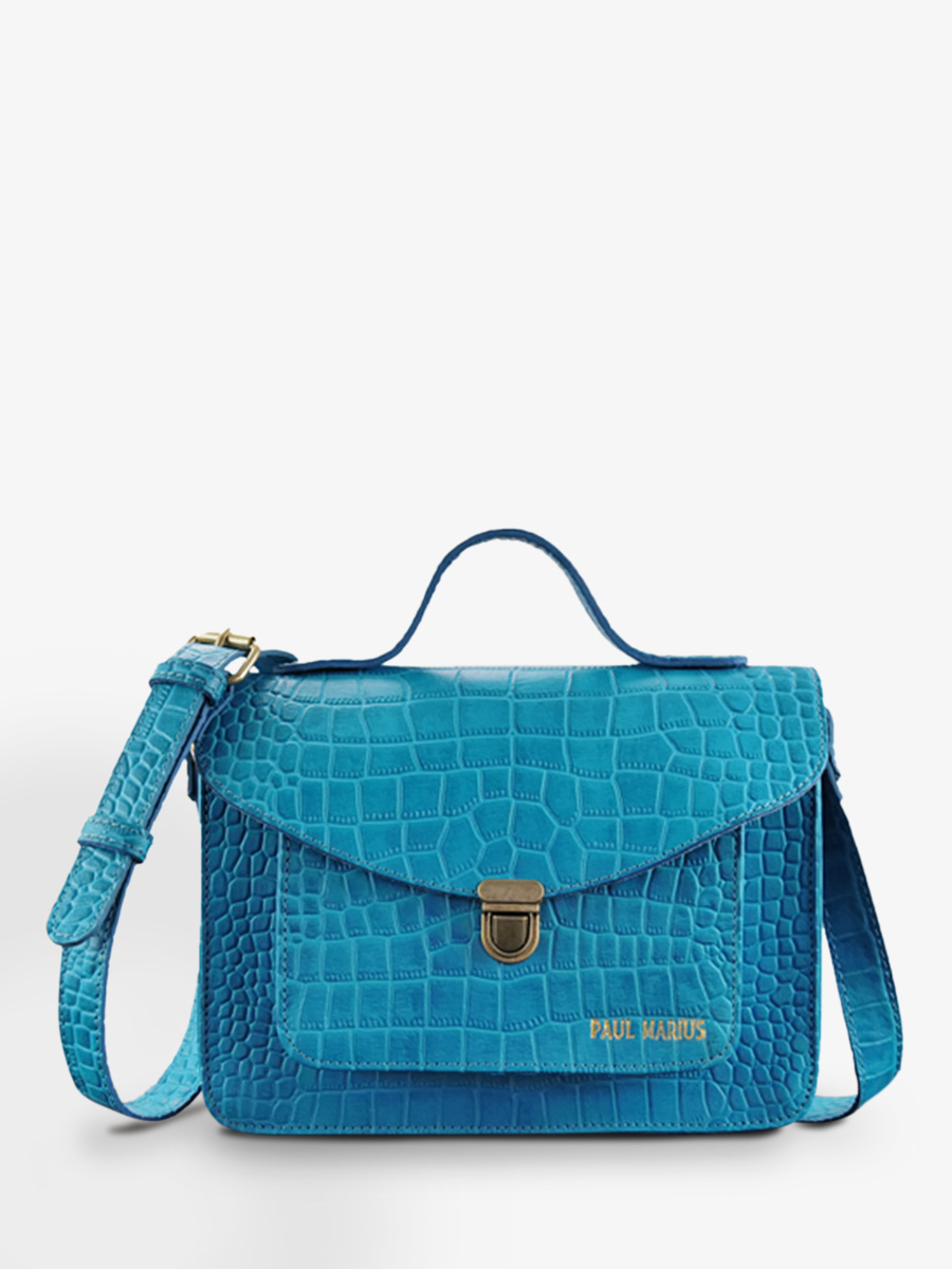 leather-hand-bag-for-woman-blue-front-view-picture-mademoiselle-george-alligator-cocktail-topaz-paul-marius-3760125355801