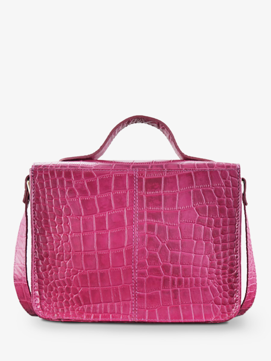Pink crocodile store bag