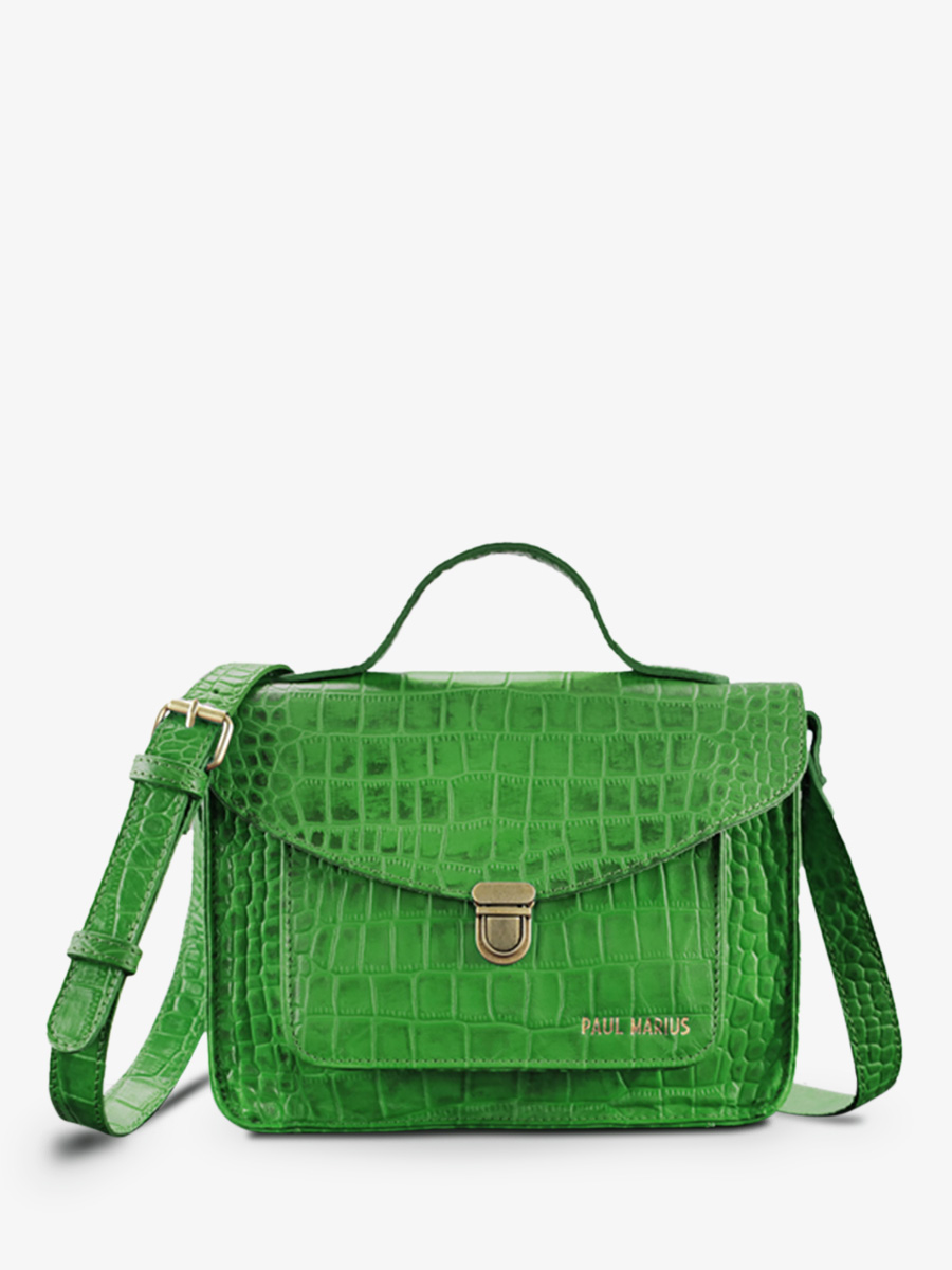 leather-hand-bag-for-woman-green-front-view-picture-mademoiselle-george-alligator-cocktail-jade-paul-marius-3760125355856
