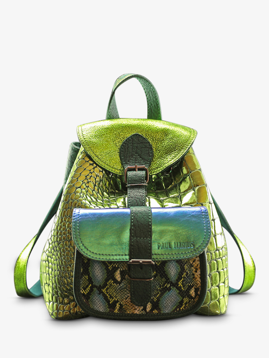 leather-backpak-for-woman-multicoloured-front-view-picture-lebaroudeur-chimere-dragon-paul-marius-3760125348001