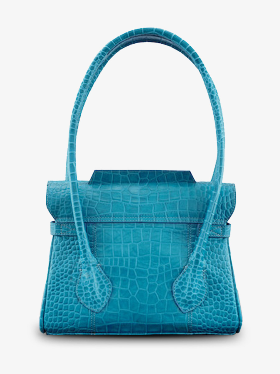 Blue Leather Handbag for Women - Colette S Alligator Cocktail