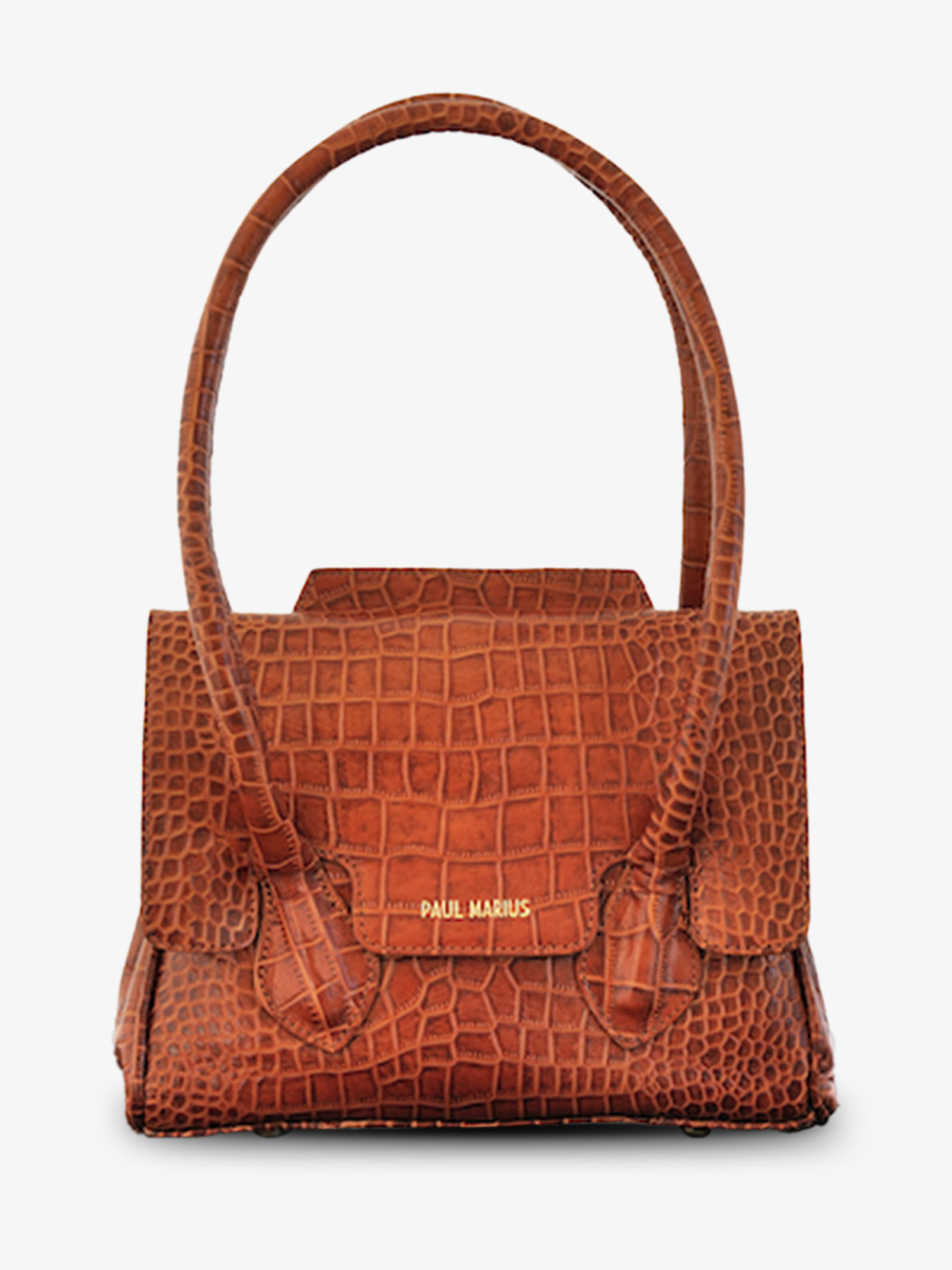 leather-handbag-for-woman-brown-front-view-picture-colette-s-alligator-cocktail-amber-paul-marius-3760125355696