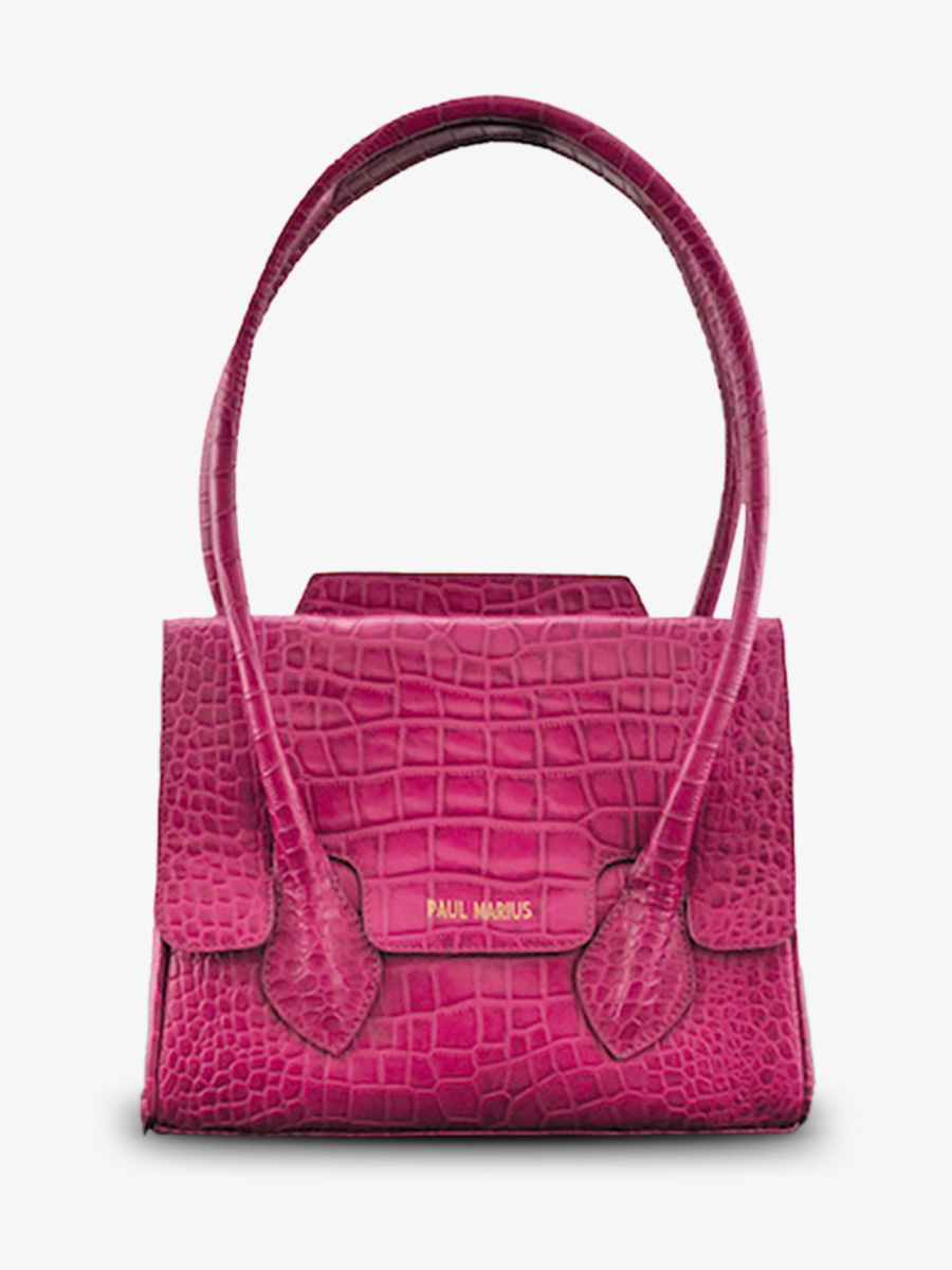 leather-handbag-for-woman-pink-front-view-picture-colette-s-alligator-cocktail-tourmaline-paul-marius-3760125355757