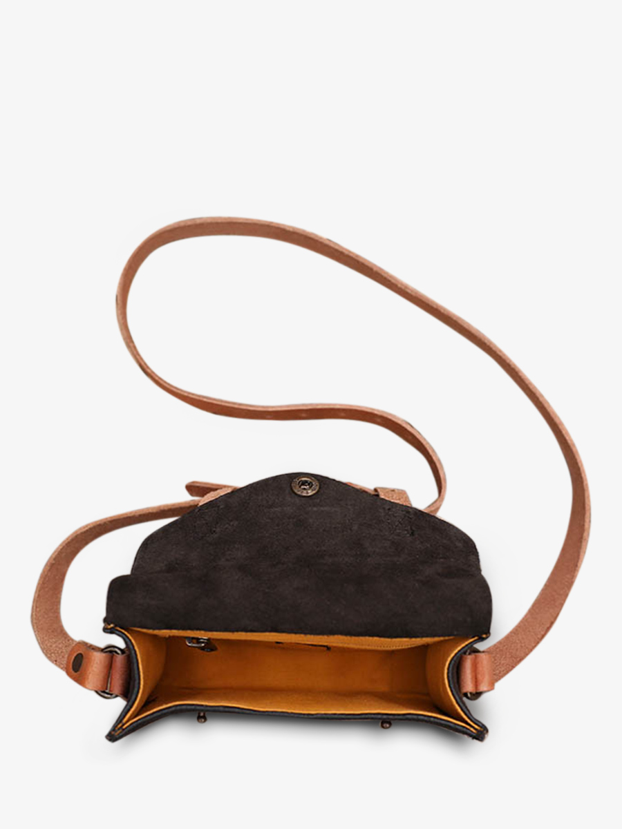 Black Leather Shoulder Bag Le Mini Indispensable Black PAUL MARIUS