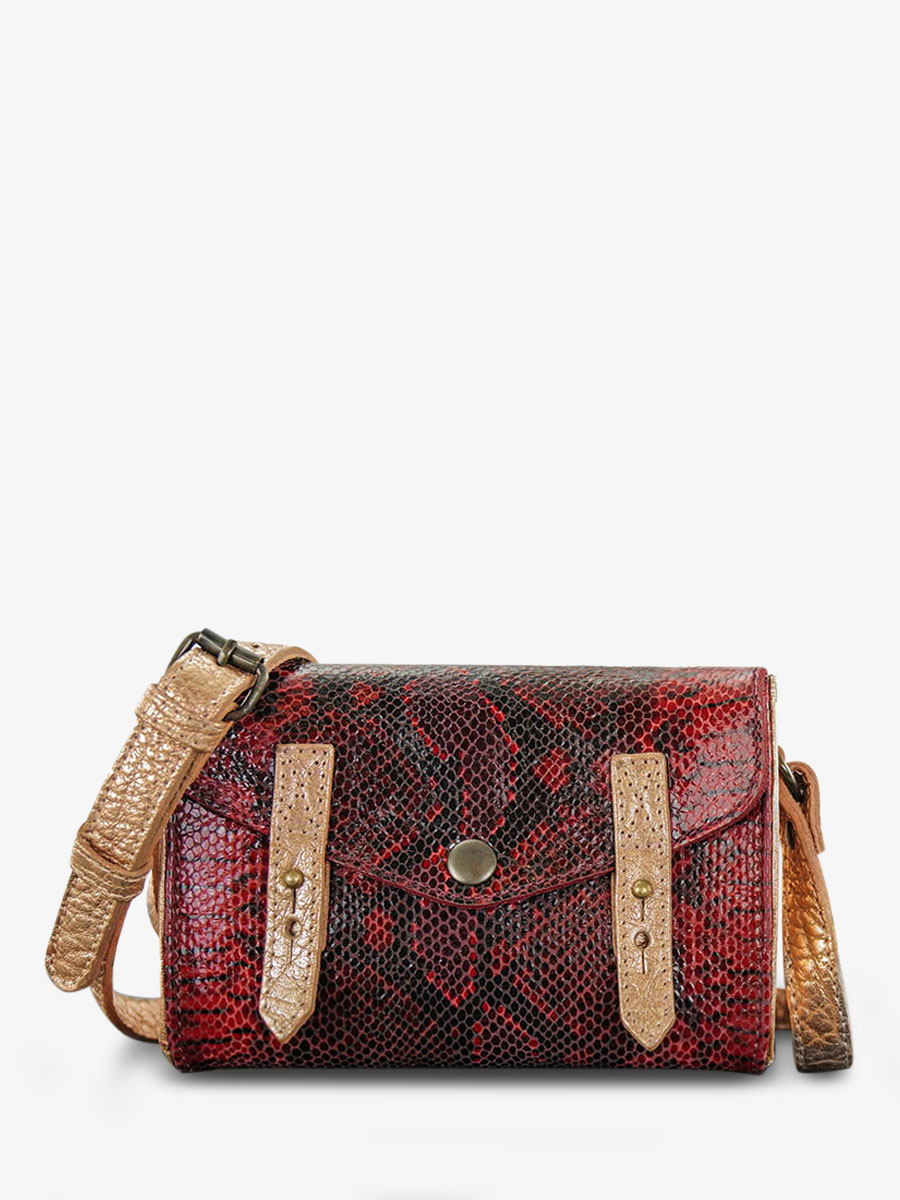 shoulder-bag-for-woman-red-front-view-picture-le-mini-indispensable-python-garnet-red-paul-marius-3760125346175