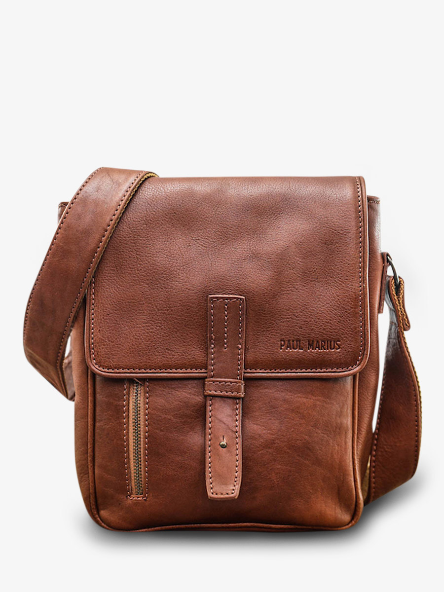 shoulder bags for men Brown L Aventurier Oil Brown PAUL MARIUS