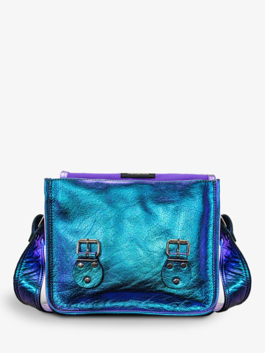 Metallic messenger bag shop
