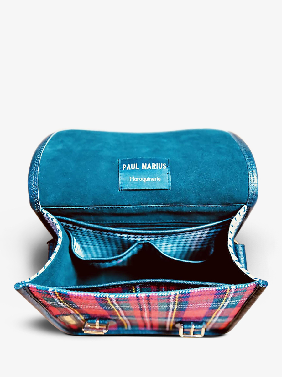 Blue plaid hotsell shoulder bag