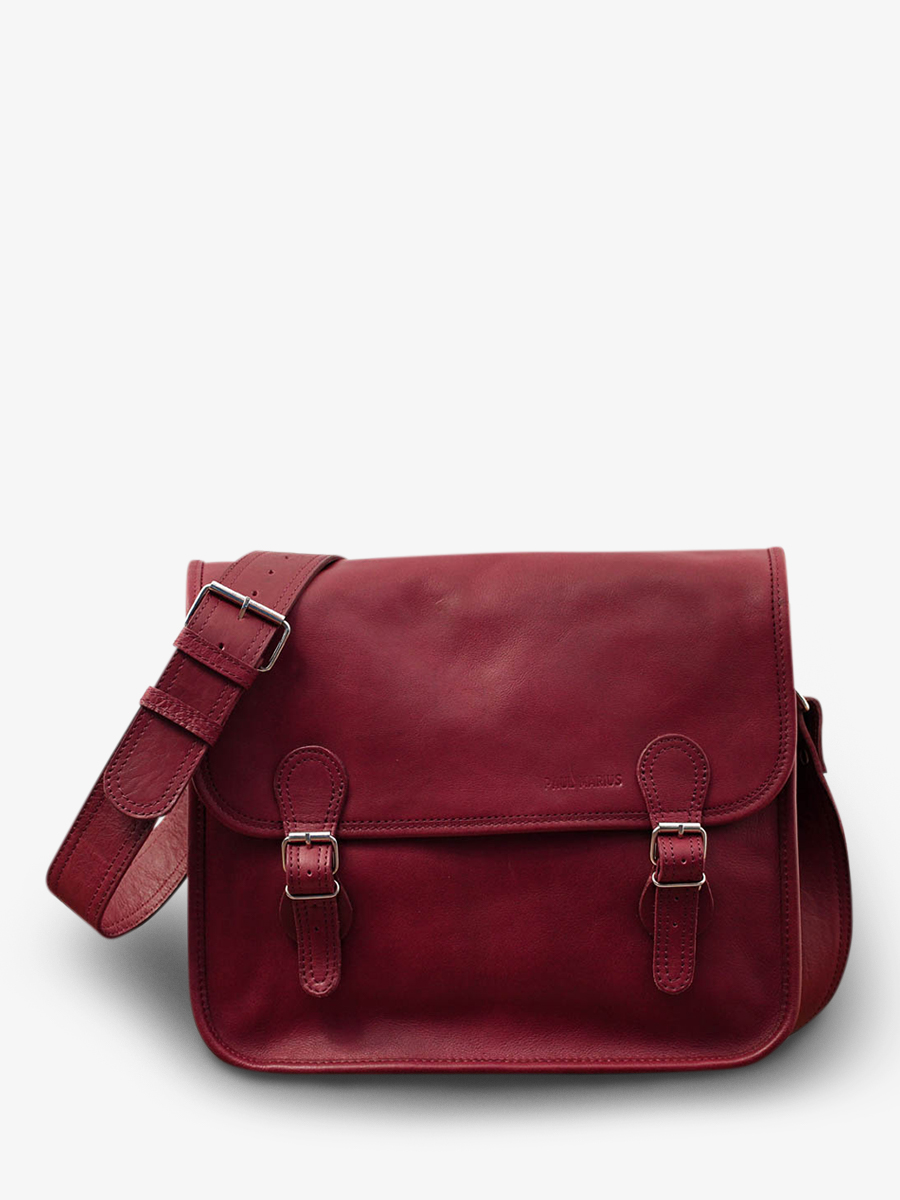 Red Leather Document Holder LaSacoche M Deep Red PAUL MARIUS
