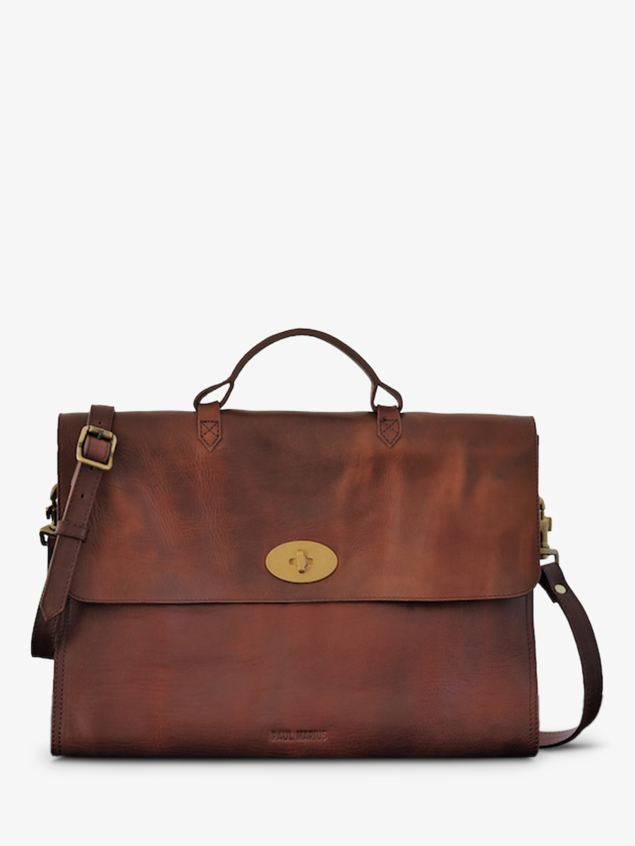 Porte document on sale cuir marron homme