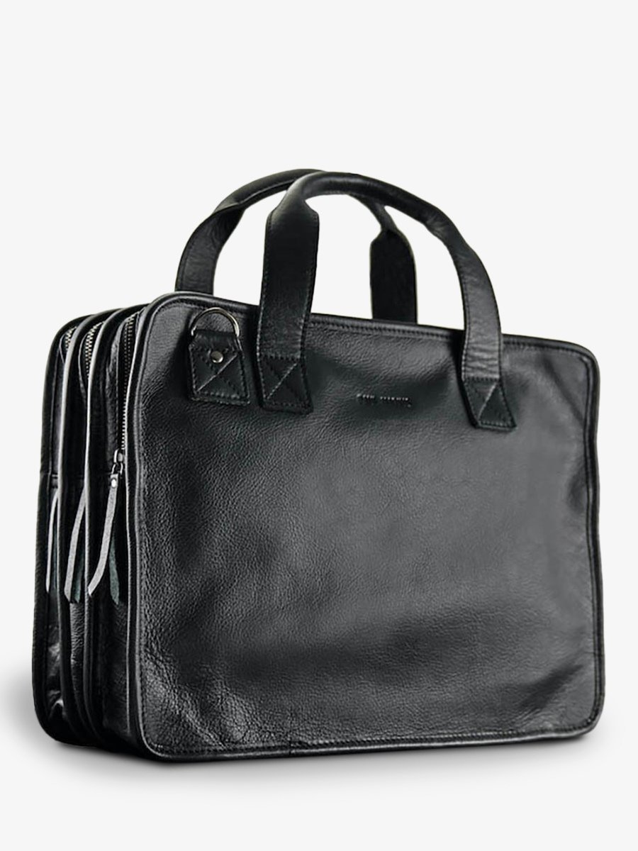 Porte document cuir noir sales homme