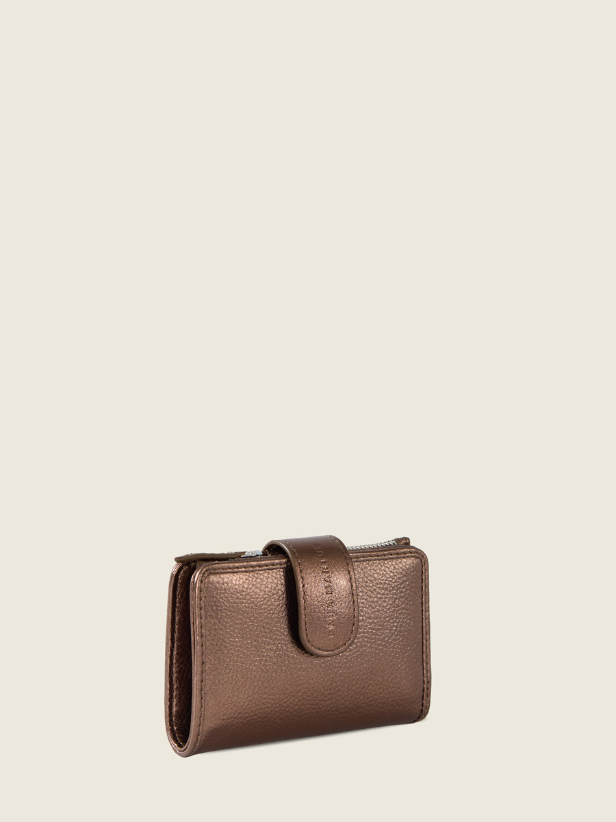 Copper wallet Valentine - Copper back view