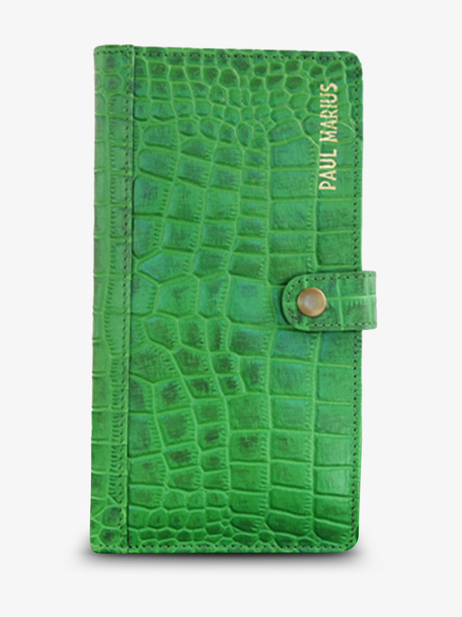 leather-wallet-woman-green-front-view-picture-leportefeuille-charlotte-n2-alligator-cocktail-jade-paul-marius-3760125355894