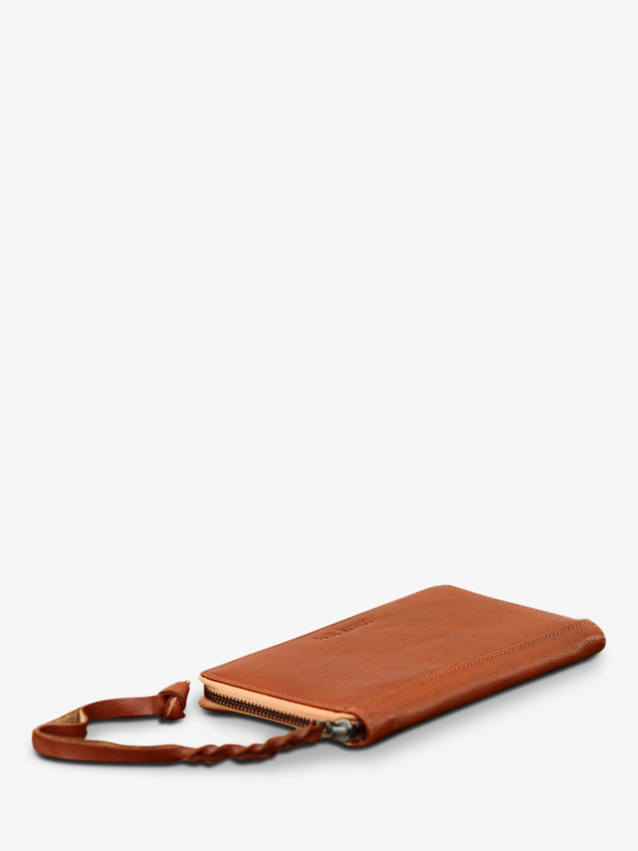 Denim and Leather Wallet Women - LePortefeuille Charlotte Denim