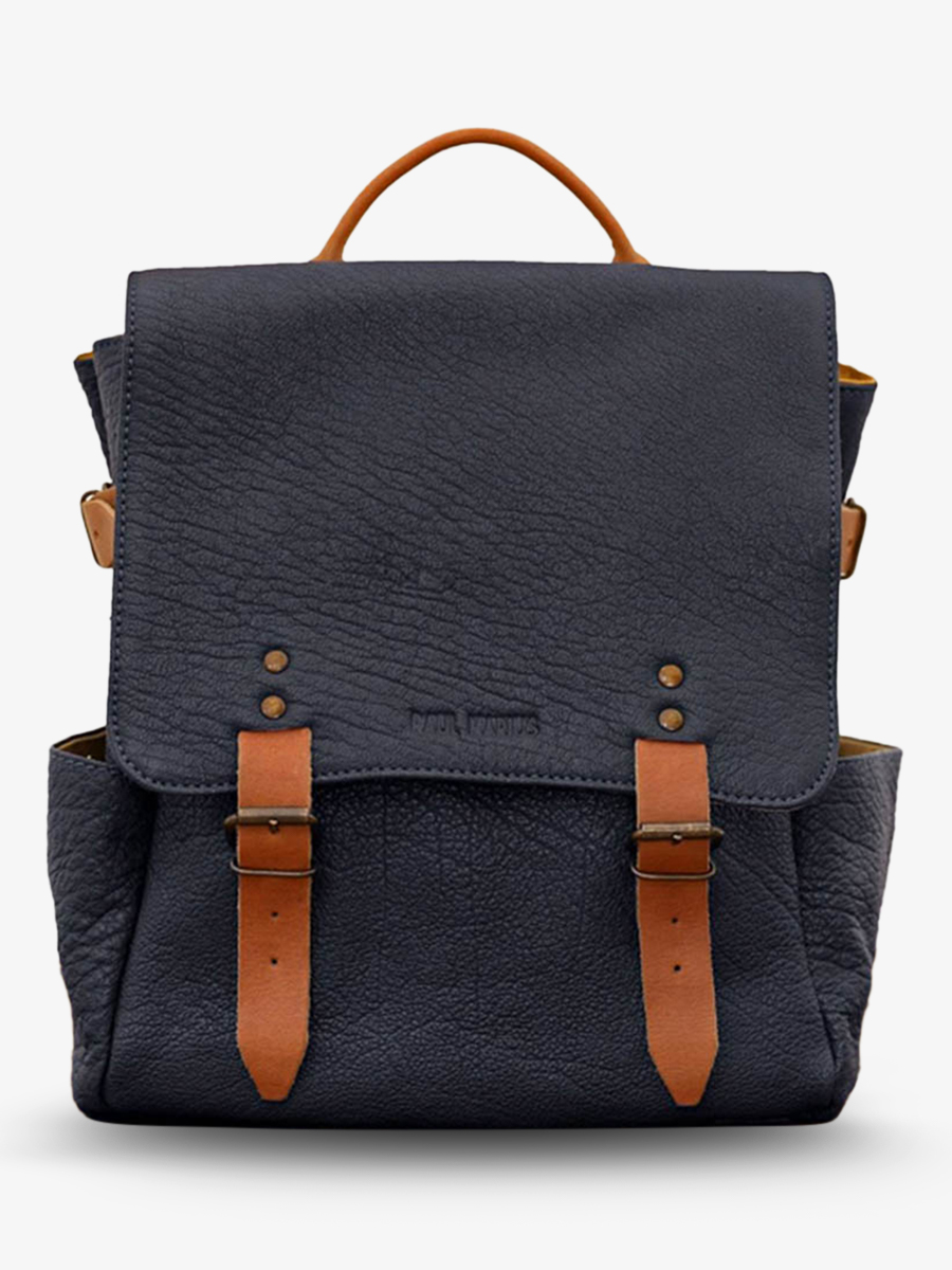 leather-back-pack-blue-front-view-picture-laudacieux-ink-blue-paul-marius-3760125334561