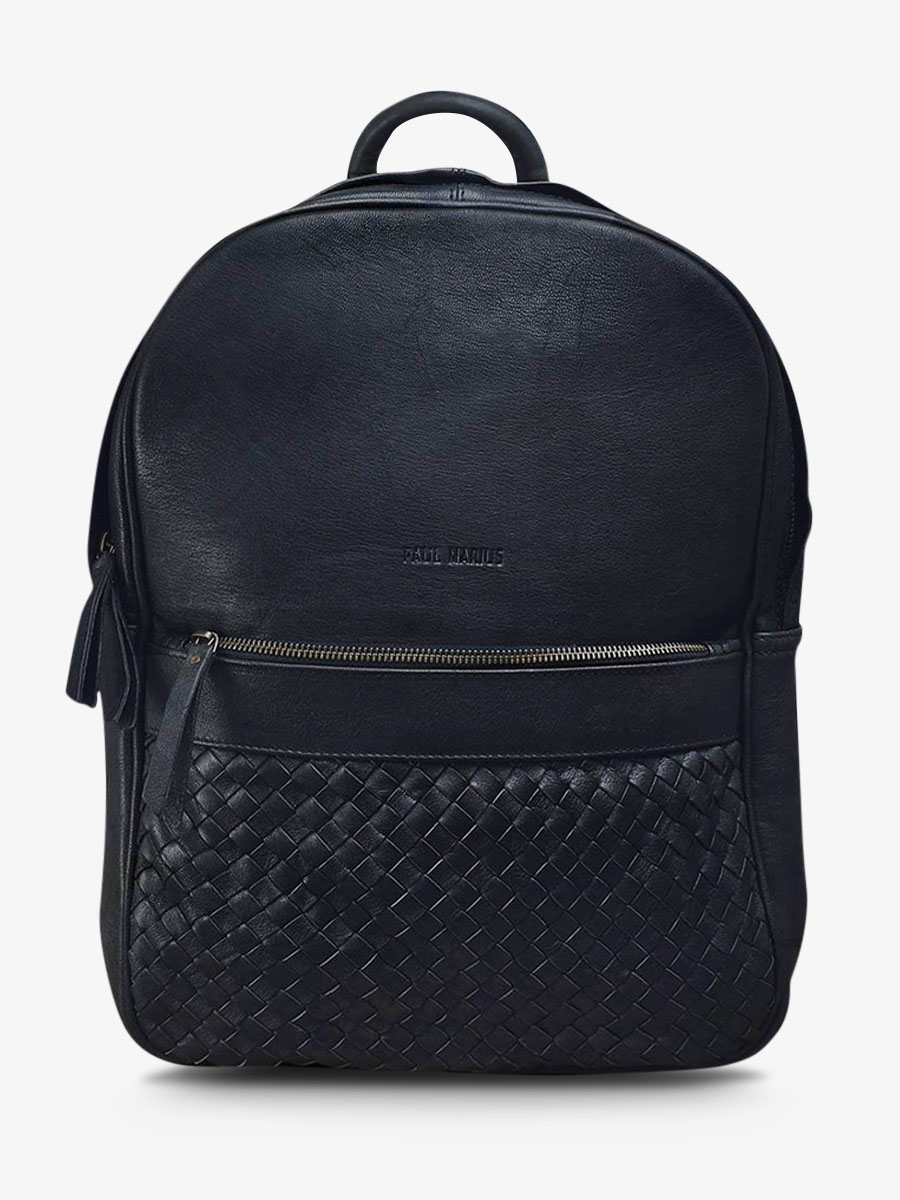 leather back-pack Blue - LeBordelais Ink Blue | PAUL MARIUS