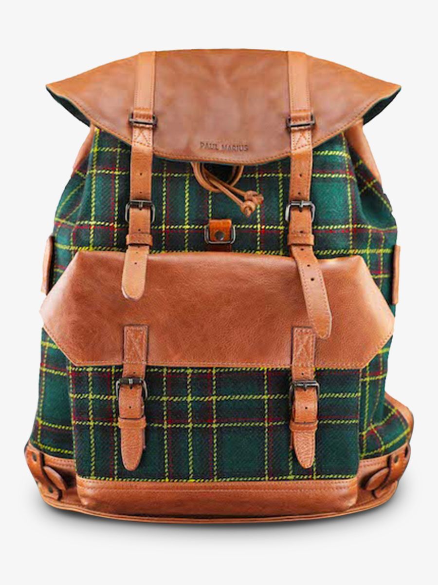 vintage leather backpack for men Black Silver MonL gionnaire Celtik PAUL MARIUS