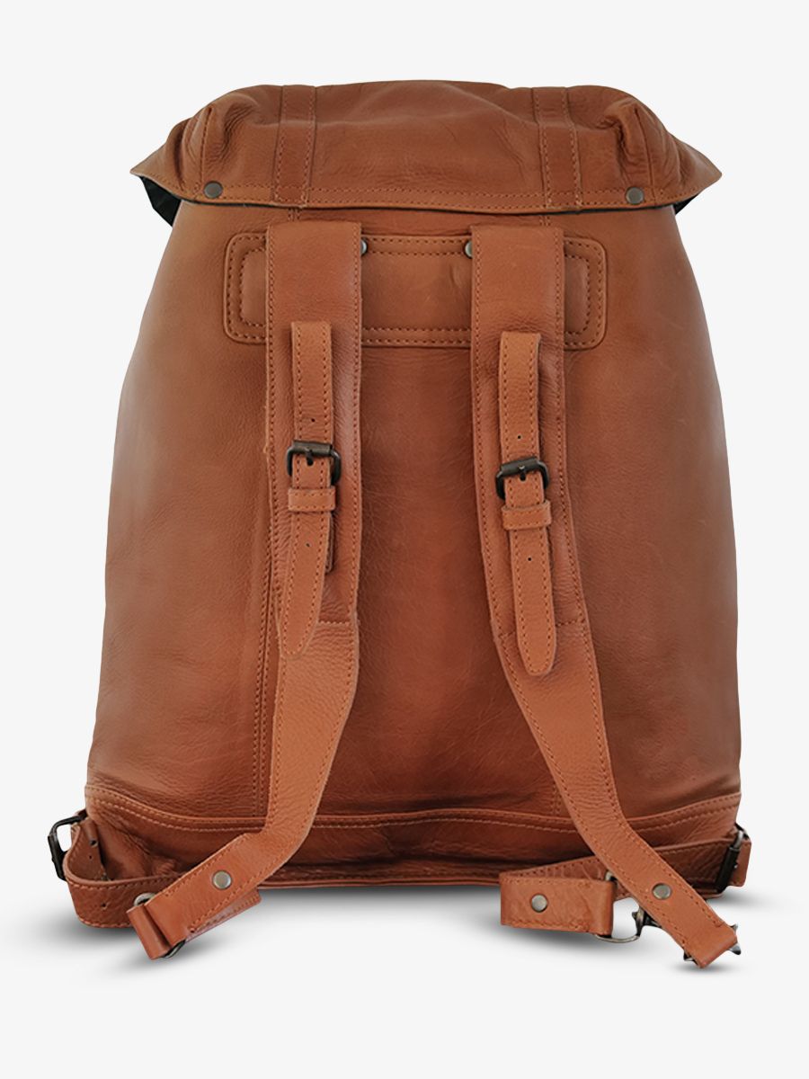 vintage leather backpack for men Black Silver MonL gionnaire