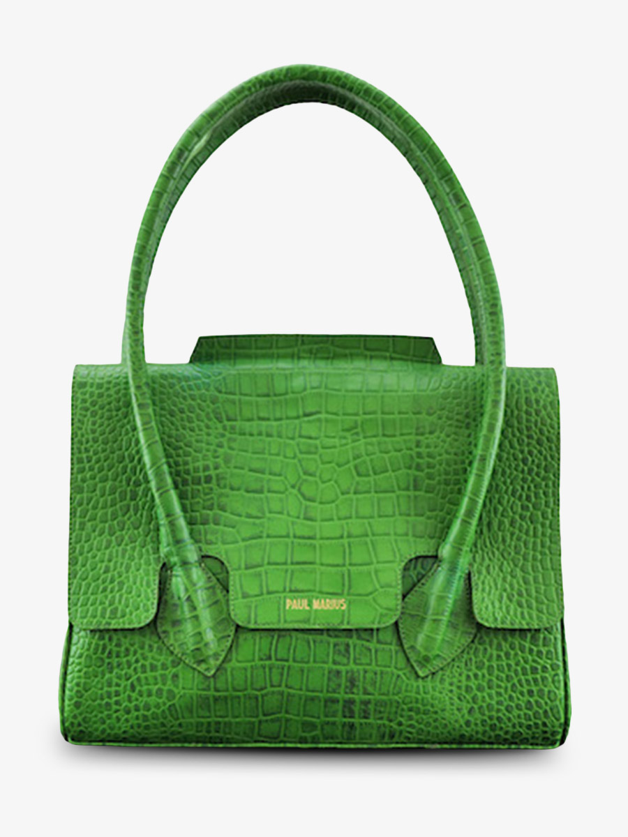 leather-handbag-for-woman-green-front-view-picture-colette-m-alligator-cocktail-jade-paul-marius-3760125355870