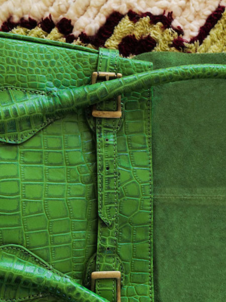 Leather crossbody bag Meli Melo Green in Leather - 24968942