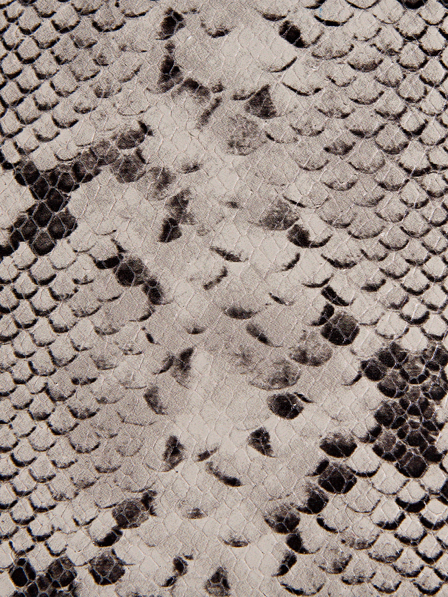 Galet python leather handbag Mademoiselle George XS Python - Galet inside view