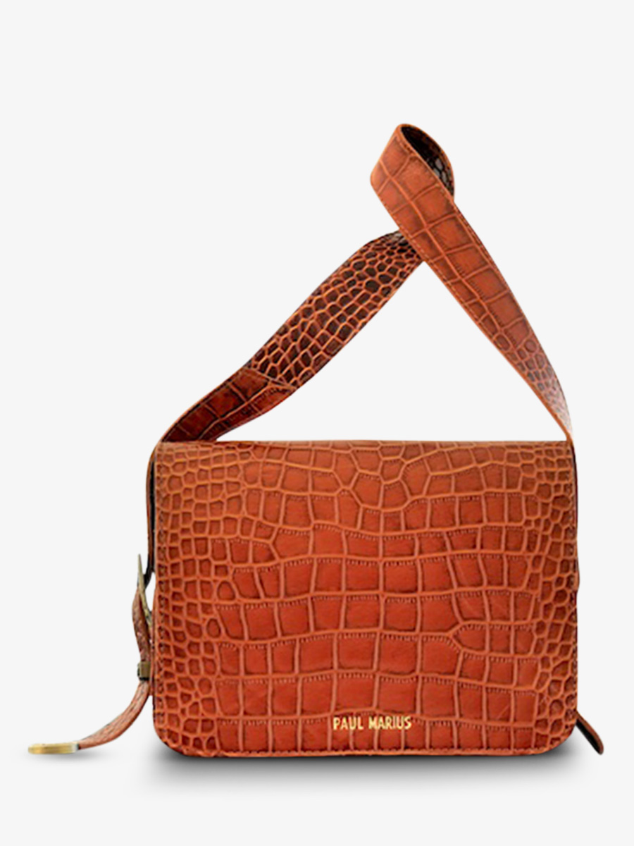 leather-shoulder-bag-for-woman-brown-front-view-picture-lebaguette-alligator-cocktail-amber-paul-marius-3760125355719