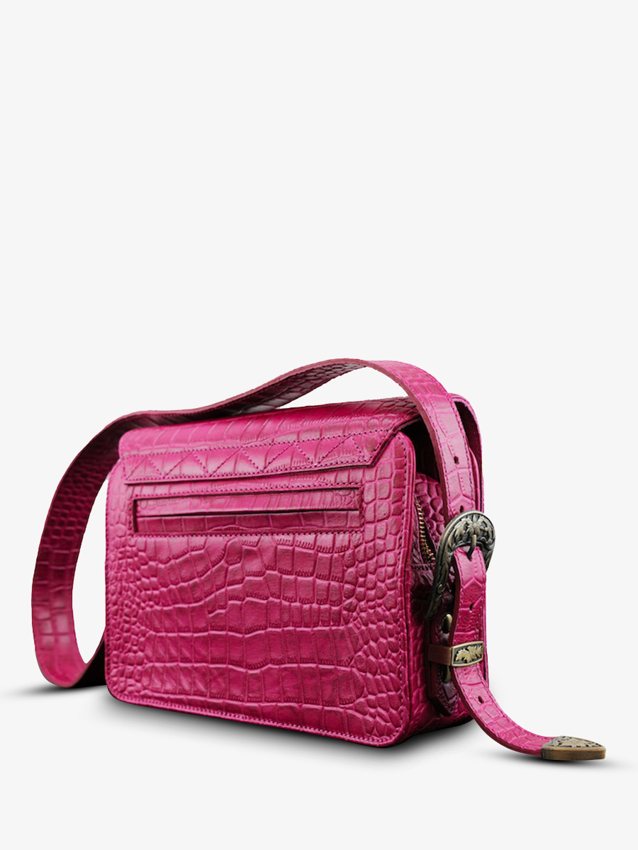 leather-shoulder-bag-for-woman-pink-rear-view-picture-lebaguette-alligator-cocktail-tourmaline-paul-marius-3760125355771