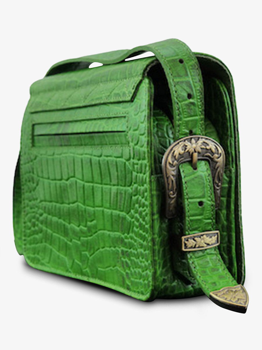 leather-shoulder-bag-for-woman-green-rear-view-picture-lebaguette-alligator-cocktail-jade-paul-marius-3760125355887
