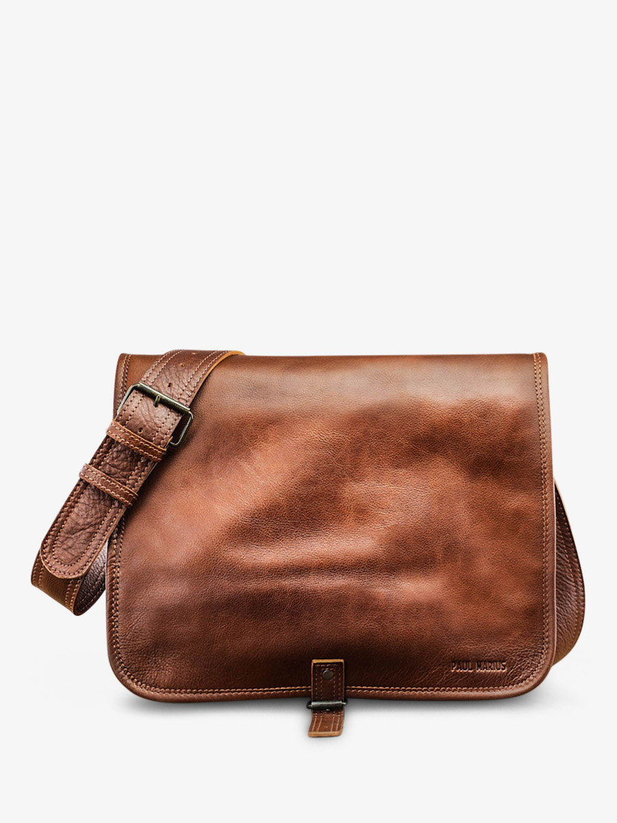 leather document holder Brown - LeColporteur Oiled Brown