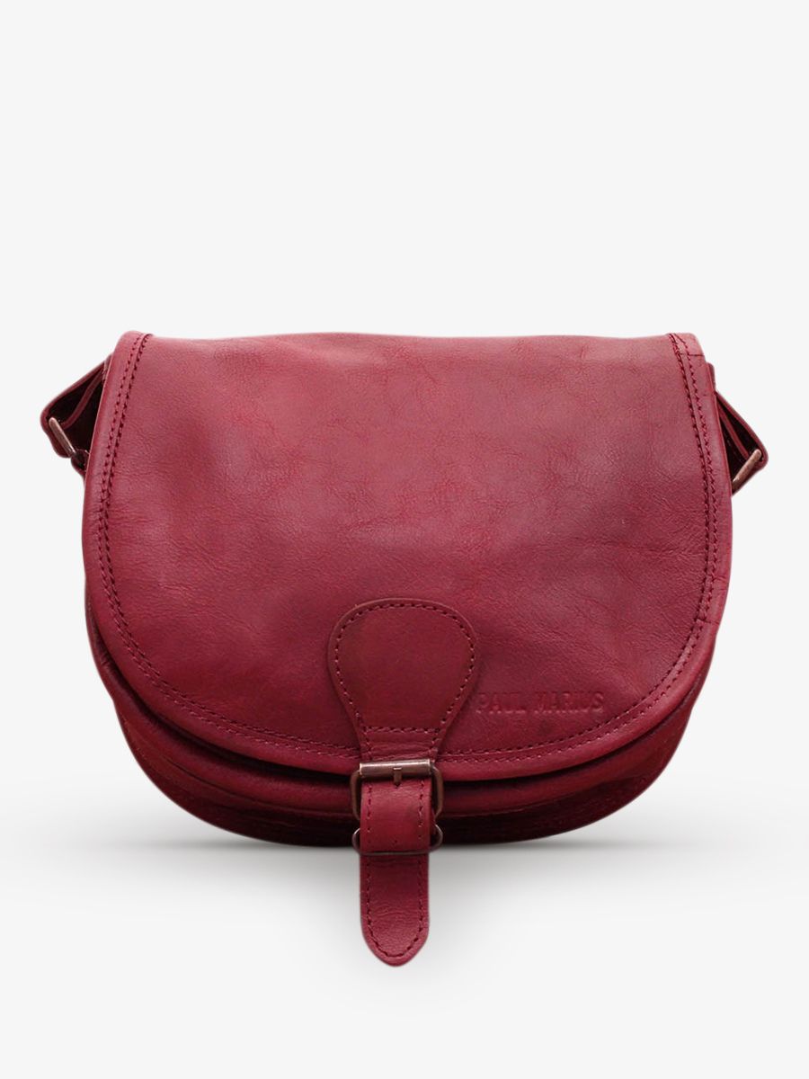 leather-shoulder-bag-for-woman-red-front-view-picture-lebohemien-bordeaux-paul-marius-lebohemien