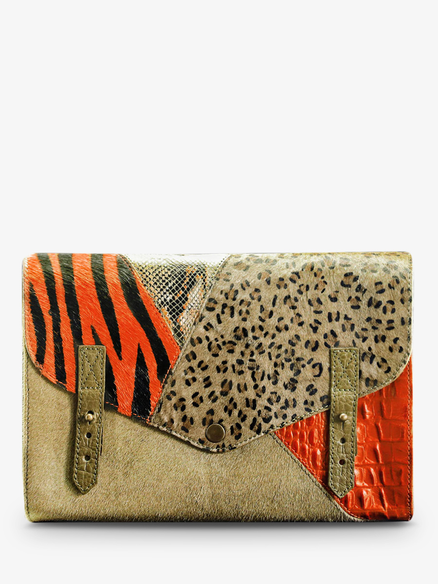 leather-woman-shoulder-bag-orange-green-front-view-picture-lindispensable-chimere-orange-khaki-paul-marius-3760125337258