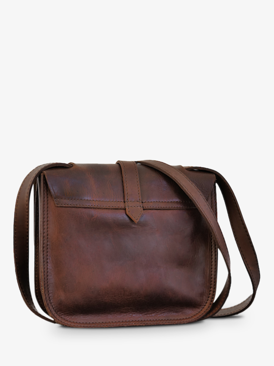 leather shoulder bag for woman Brown LaGibeci re Oiled Brown PAUL MARIUS