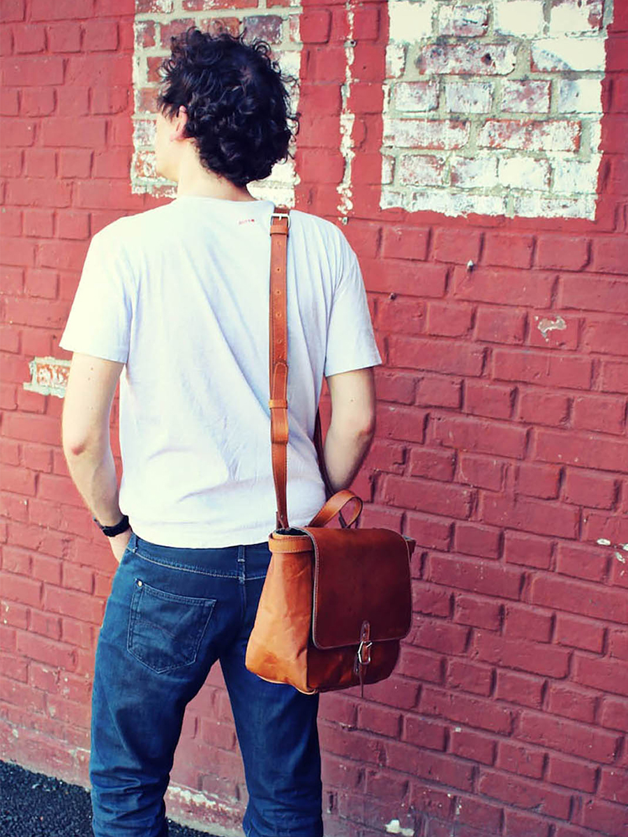 briefcase leather Brown LePostier S Light Brown PAUL MARIUS