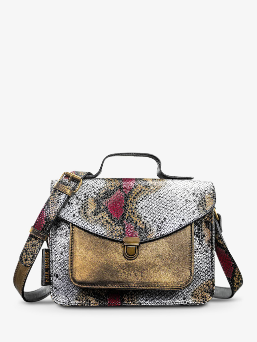 leather hand bag for woman Mademoiselle George Byzance PAUL MARIUS