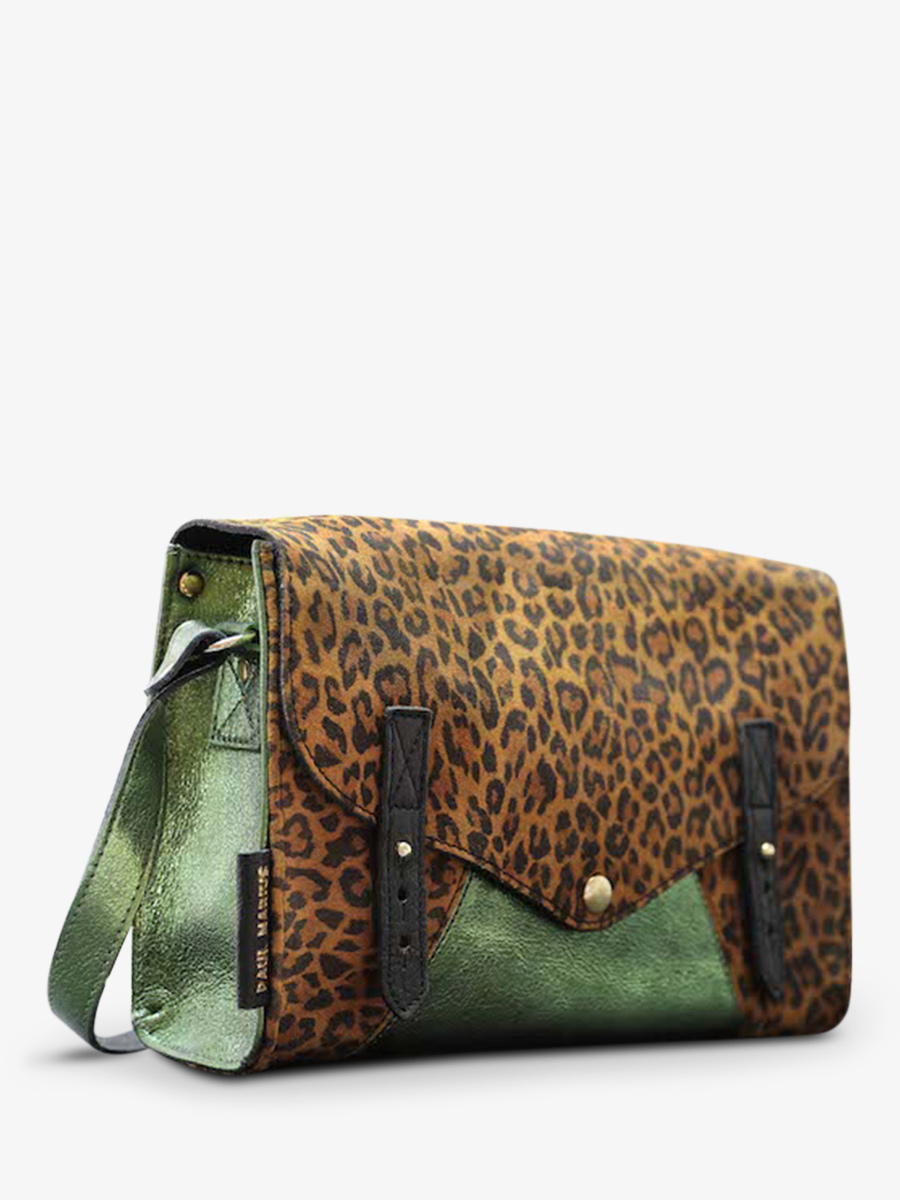 leather-woman-shoulder-bag-brown-green-side-view-picture-lindispensable-leopard-light-brown-metallic-khaki-paul-marius-3760125348674