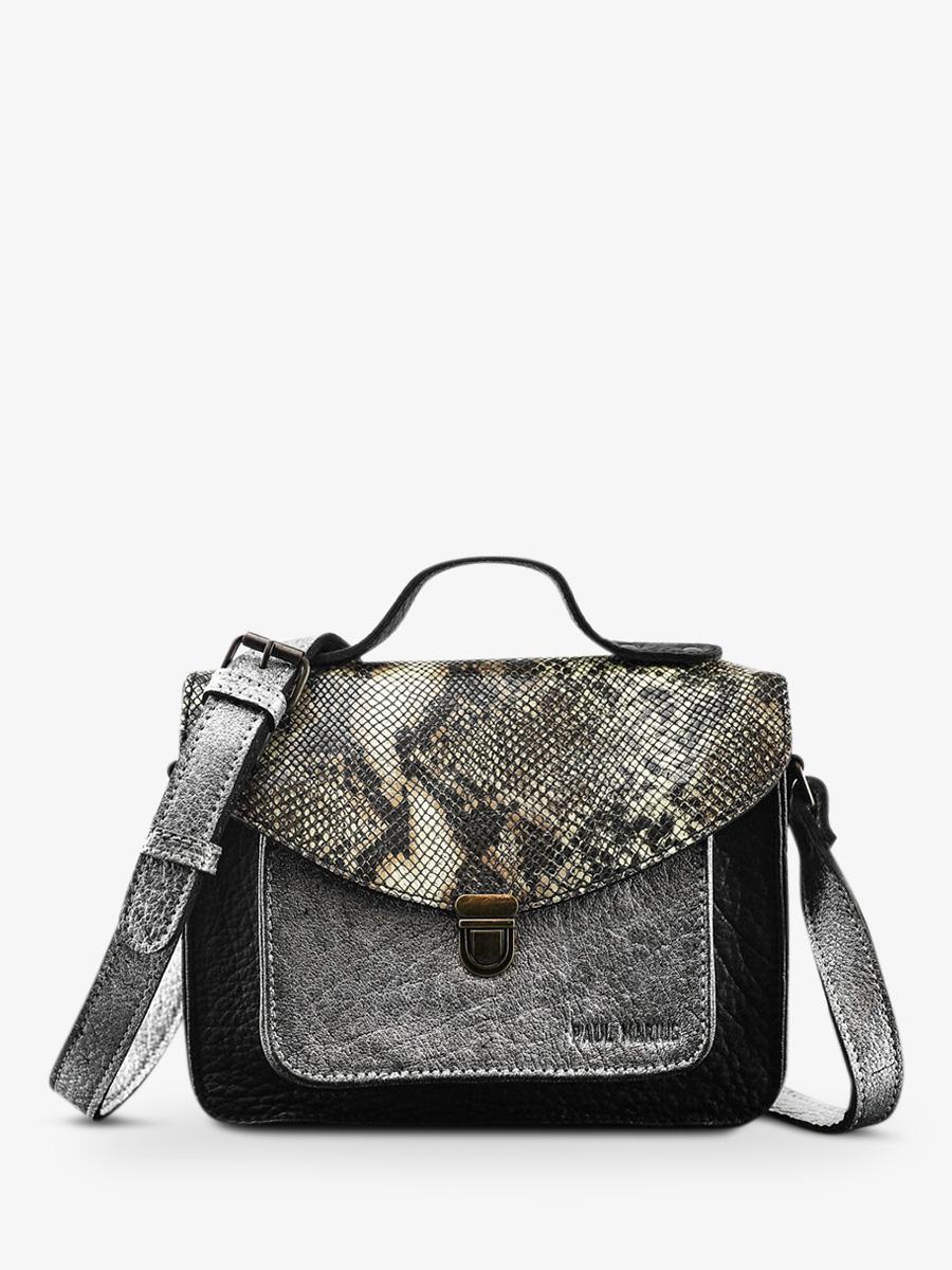 Sac paul marius mademoiselle george noir et argent online
