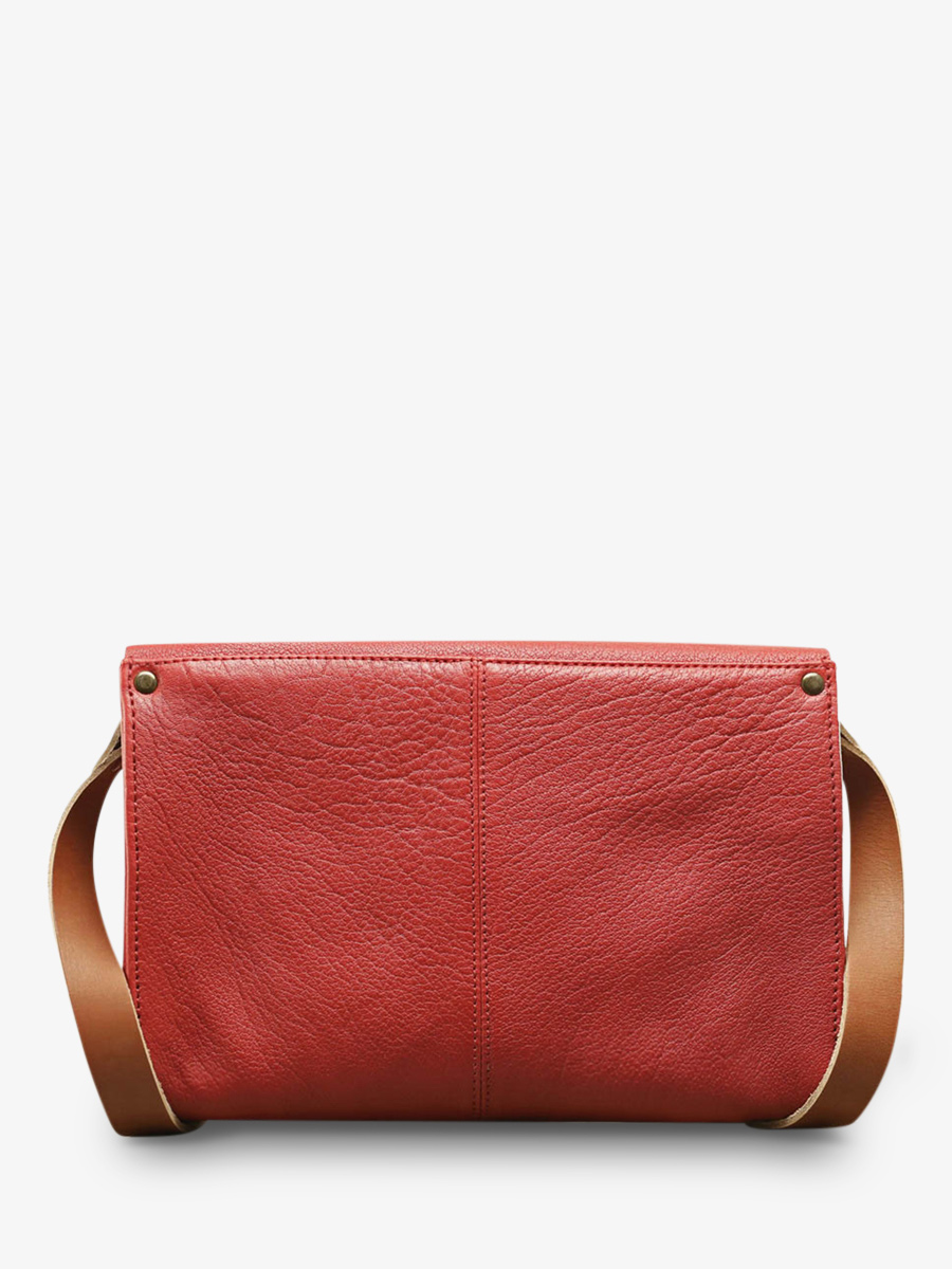 leather woman shoulder bag Red L Indispensable Carmine Red PAUL MARIUS