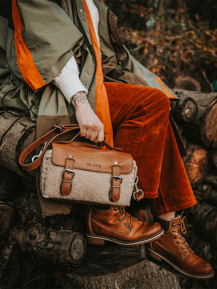 shoulder bags for women Brown L Artisane Himalaya Oil Light Brown PAUL MARIUS