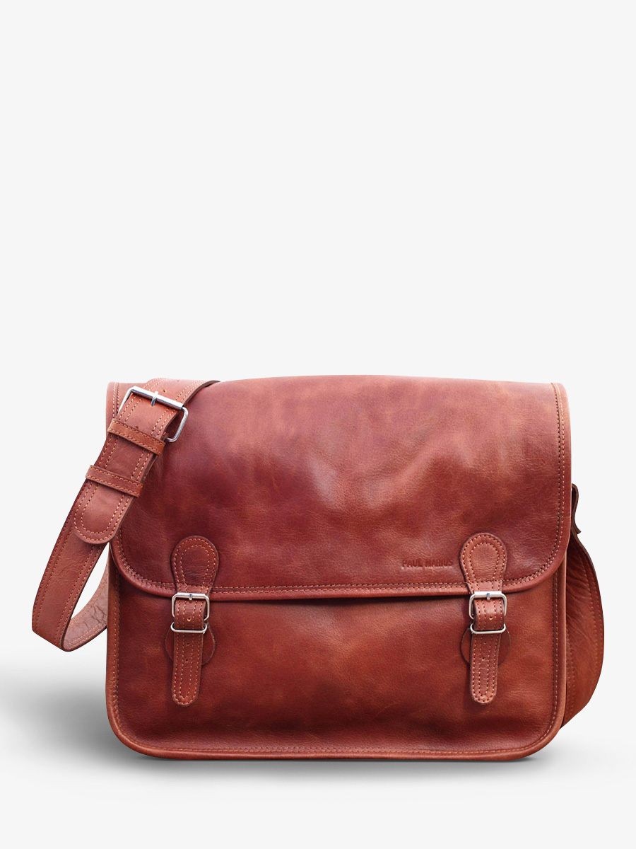 Brown Leather Document Holder LaSacoche L Light Brown PAUL MARIUS
