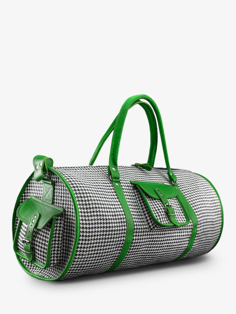 leather travel bag Green LeVoyageur XL Grand Prix Acid Green PAUL MARIUS