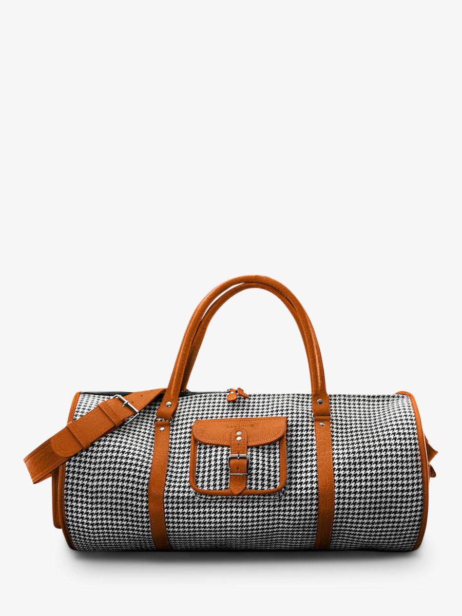 leather travel bag Orange LeVoyageur XL Grand Prix Tangerine