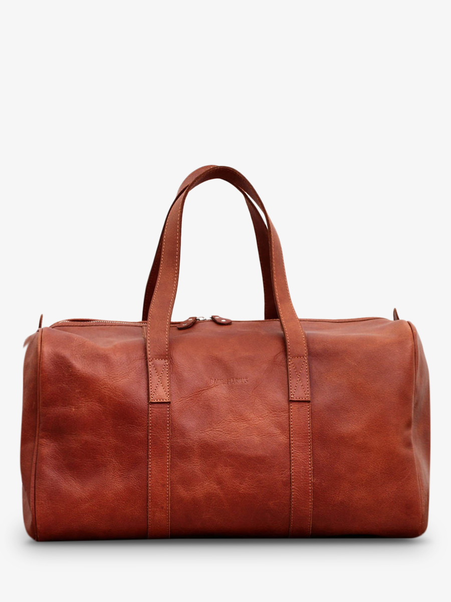 Sac de voyage en Cuir naturel - Marron - Grand format