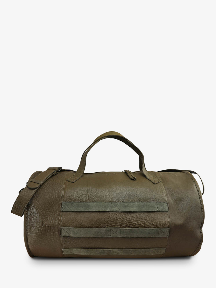 big-leather-travel-bag-for-men-khaki-front-view-picture-moncolonel-khaki-paul-marius-3760125334929
