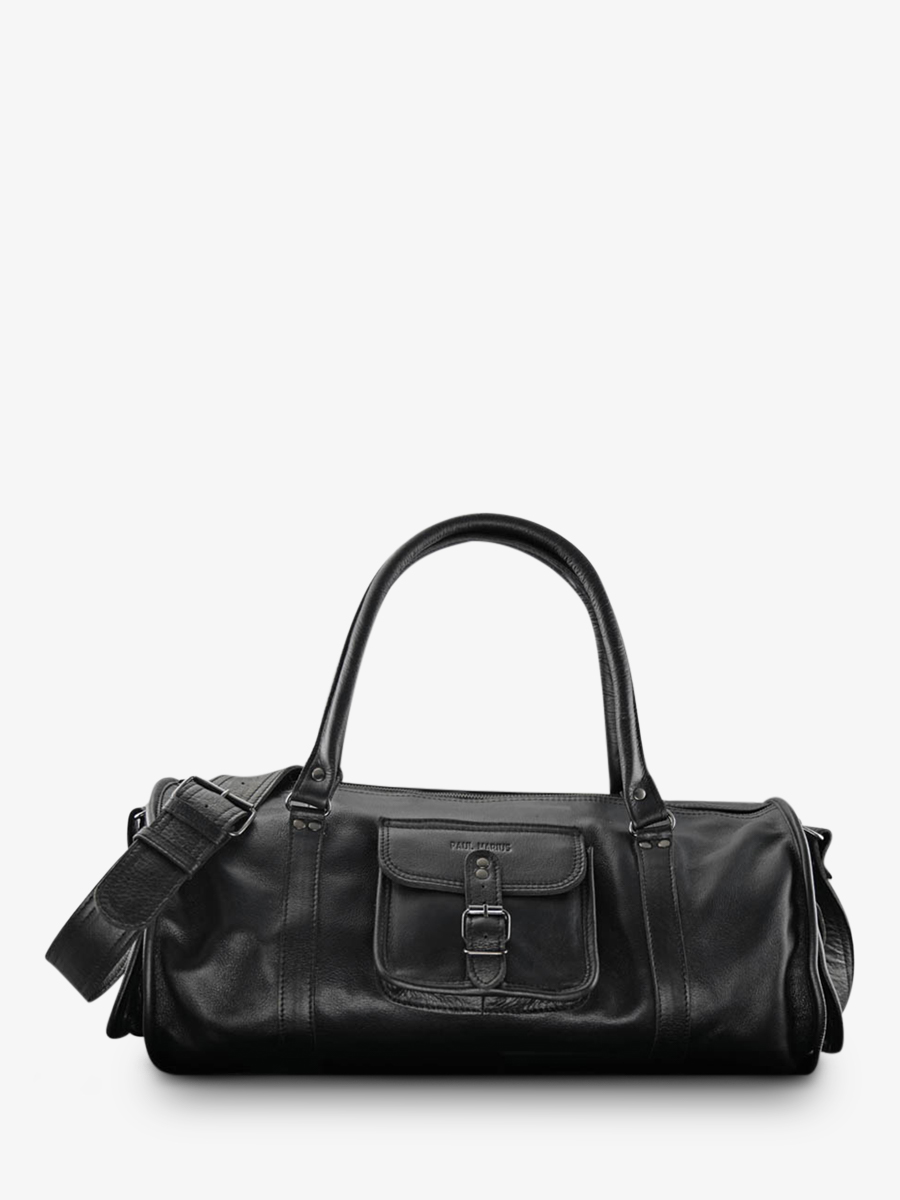 leather cabin travel bag Black LeVoyageur L Black PAUL MARIUS