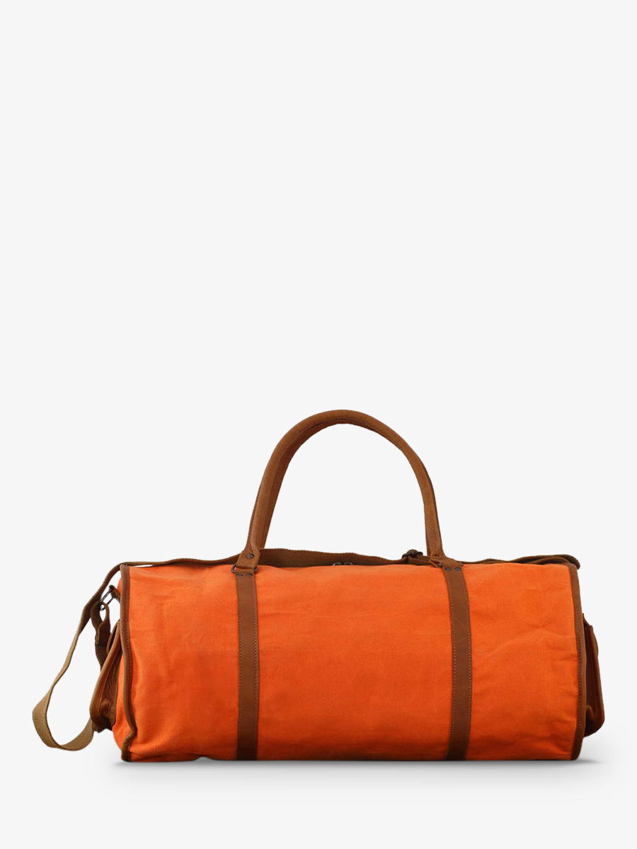 leather-travel-bag-orange-side-view-picture-levoyageur-toile--xl-orange-paul-marius-3760125333090