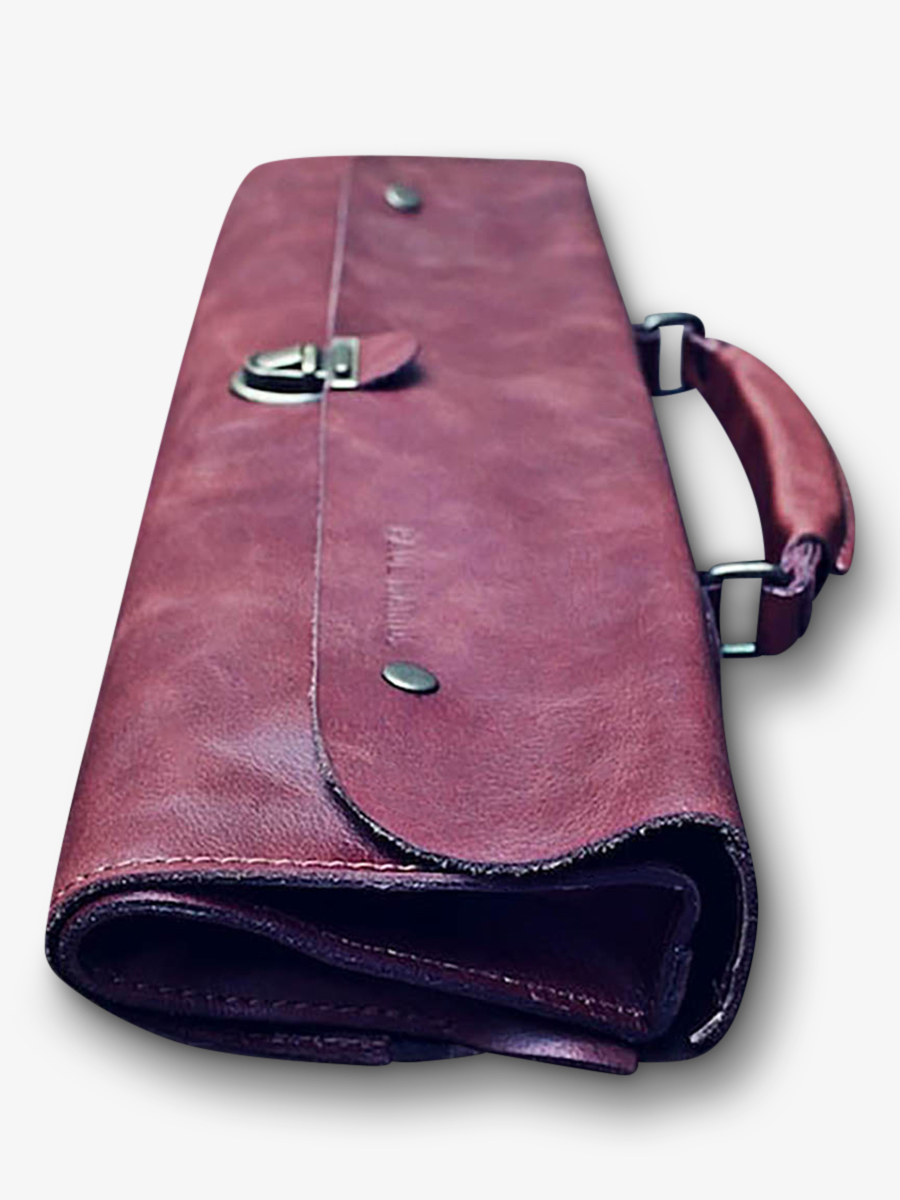 leather document holder Brown - LeColporteur Oiled Brown